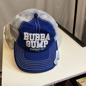 Bubba Gump Shrimp Co Bottle Opener Cap Blue White Mesh Snapback From Destin, FL